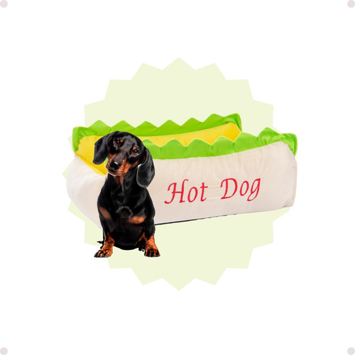 Caminha Pelúcia Hot Dog Para Pet 01 Peça