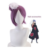 Peluca Morada De Anime Akatsuki Konan Para Cosplay, Pelo Res