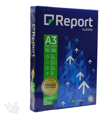 Papel Sulfite Report 75g A3 (297x420mm) 500 Folhas