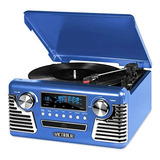 Tocadisco Retro Vinilos Usb Aux Mp3 Bluetooth Cd + Radio 