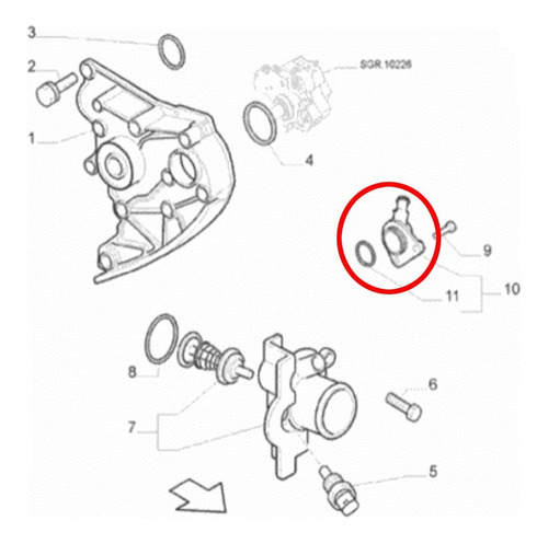 Boca Entrada Agua Fiat Ducato Boxer Jumper 2.3 Foto 4