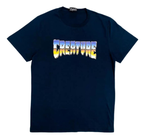 Camiseta Creature Chrome Azul Marinho Original C/nf