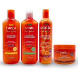 Cantu 4pack Shampoo, Acondicionador, Activador Y Crema 