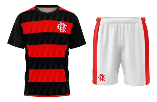 Conjunto Infantil Flamengo Uniforme Camisashort Tamanho 4 10