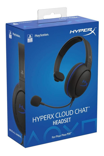 Headset Gamer Hyper X Cloud Chat Ps4 P/n Hx-hscchs-bk/am