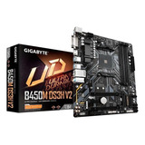 Placa Mãe Gigabyte B450m Ds3h Amd Am4 Ddr4 Ryzen B450 Cor Preto