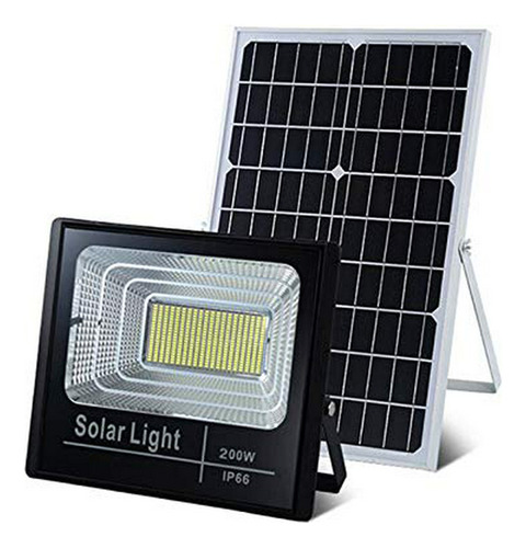 Foco Solar Exterior 200w Ip66 Con Control Remoto Y Batería I