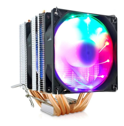 Ventilador Cpu Rgb - Disipador Calor - Enfriador - Mercadoli