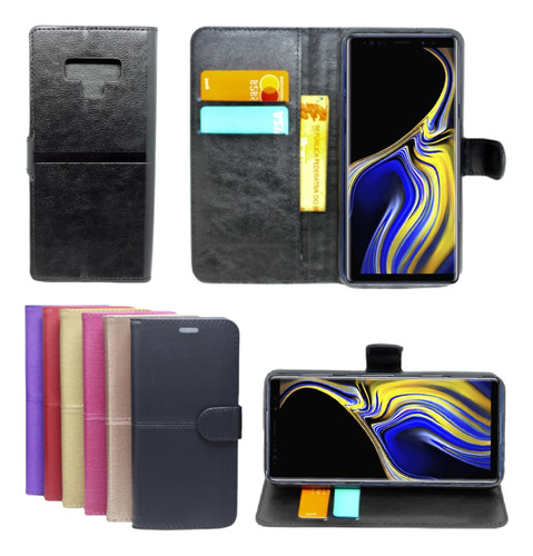 Capa Capinha Carteira Para Galaxy Note 9 Flip Case Cores