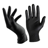 Guantes Descartables Adrenalink Black Color Negro Talle Xl De Nitrilo X 100 Unidades