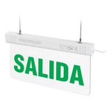 5u. Cartel Luminoso Led Macroled Salida Autónomo Permanente