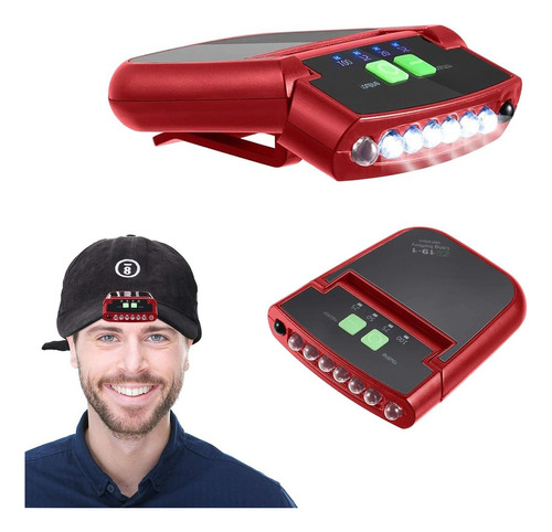 Lámpara De Cabeza Con Visera De Gorra Con Luces Led