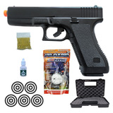 Pistola Airsoft Glock Kwc K17 Mola 6mm Kit 2000 Bbs Maleta