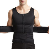 Chaleco Con Faja Reductora Lumbar Ajustable For Hombre