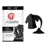 Colorante Caballito Telas Ropa Polvo Negro Elegante (50pz)