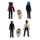 Pack 6 Figuras De Acción Skibidi Toilet Juego