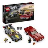 Kit Lego Speed Chevrolet Corvette C8.r Y Corvette De 1969 Cantidad De Piezas 512