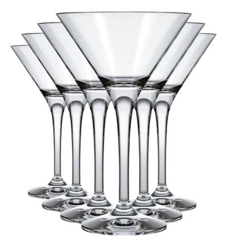 Conjunto 24 Mini Taça Martini Coquetel 100ml Vidro Nadir