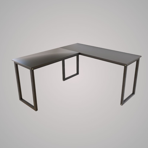 Mesa Em L 150x150 Escrivaninha Home Office Estilo Industrial