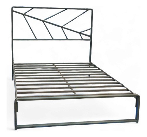 Cama Matrimonial Con Cabecera - Metal Jaco Modelo Gante