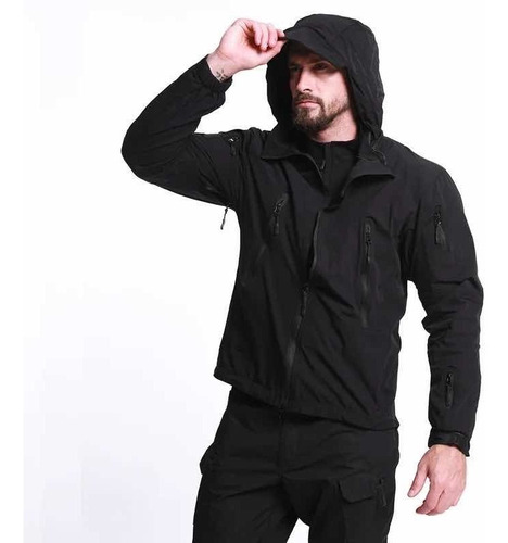 Corta Viento Hombre Impermeable Tactica Chaqueta Cortaviento