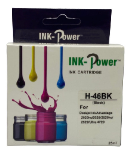 Tinta Compatible Con Hp 46 Negro Y Color, 2020hc 2520hc ...