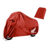 Funda Cubre Moto Protector Rojo P/ Honda Elite Wave Dax Biz