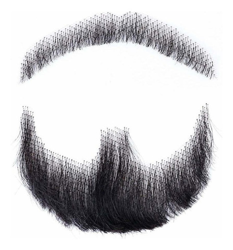 Barba Y Bigote Falsos De Cabello Humano Barbas De Maquillaje