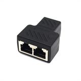 Rj45 Adaptador Splitter Rj45 Divisor 1 A 2 Vías Doble Puerto