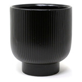 Maceta De Ceramica Neo Cup Negra 15x16.5