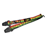 Correa Bob Marley Rockera O.zone Para Guitarra Bajo - Poly 