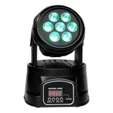 Cabezal Movil 7 Led X 12w Rgbw Robotico Dmx 13 Canales Dj