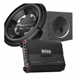 Combo Subwoofer Pioneer + 6x9 + Potencia Boss + Kit Cables