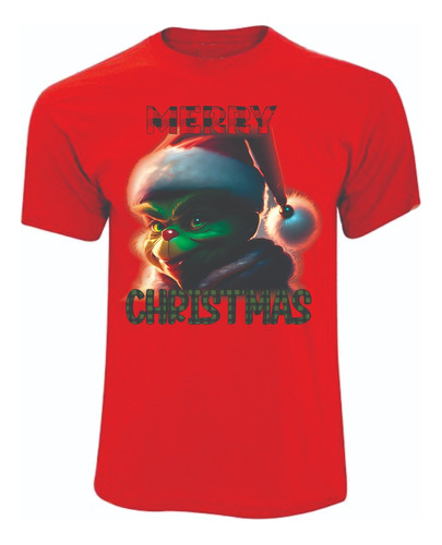 Camisetas  Navidad El Grinch Navideño Merry Christmas M2 3d