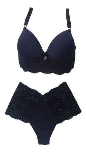 1 Conjunto Plus Size Calcinha E Sutiã Reforçado Até 54 Mf003 | Parcelamento sem juros