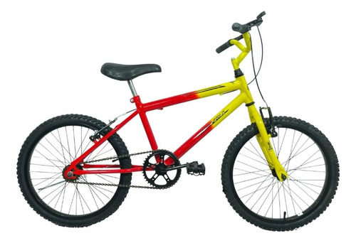 Bicicleta Infantil Passeio Aro 20 Masculina Amarelo/laranja