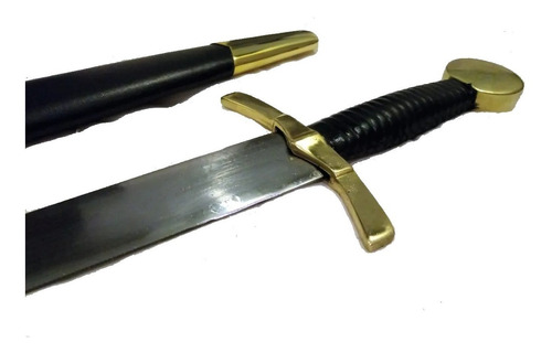 Espada Curta Medieval Adaga 100% Funcional Full Tang Afiada