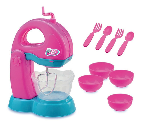 Brinquedo Cozinha Infantil Batedeira Le Chef Com Acessórios 