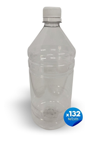 Botellas Plasticas Pet 1 Litro Tapa Rosca X 132 Un 