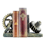 Sujetalibros Decorativos Para Libros, Extremos Industriales,