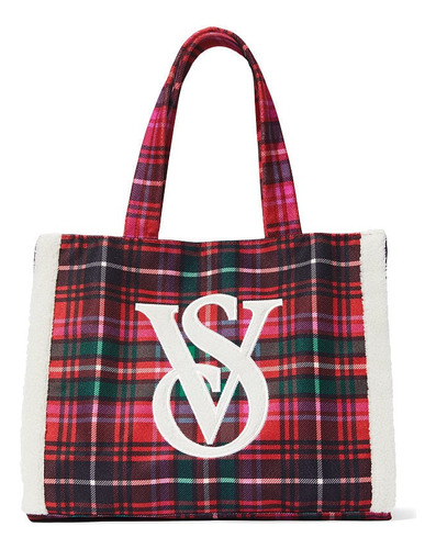 Bolsa Plaid Tote Original Victorias Secret 