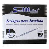 Jeringa Para Insulina Con Aguja 27g X 13mm Sensimedical