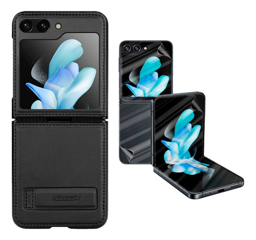 Estuche Nillkin Qin Leather Case Para Samsung Z Flip5 +protc