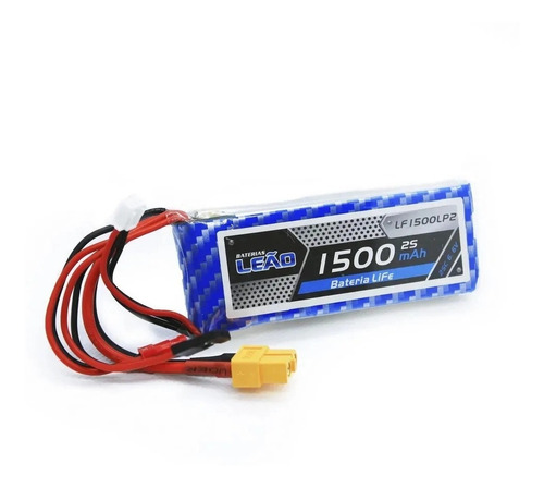 Bat. Life 6.6v 2s 1500mah 25c Futaba Jst Xt60 Receptor