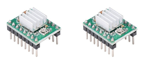 Kit 2x Driver Para Motor De Passo A4988 Reprap Nfe