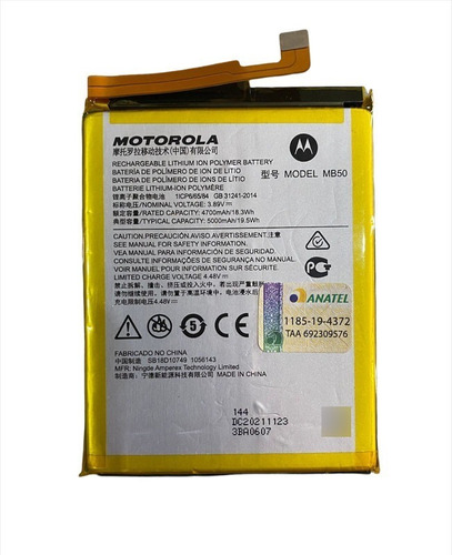 Flex Carga Bateira Moto G200 Motorola Mb50 Original