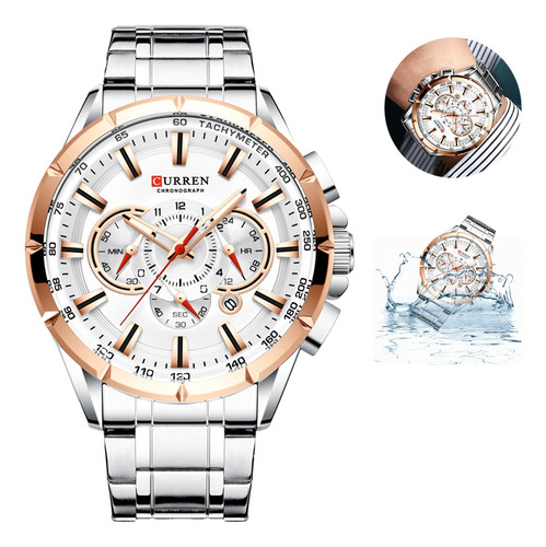 Curren 8363 Reloj Cuarzo Luminoso Hombre Resistente Al Agua