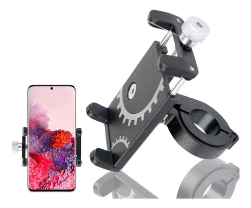 Suporte Celular Alumínio Universal Bike Bicicleta Moto Gps