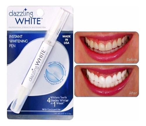 Lapiz Con Gel Blanqueador Dientes  Instantaneo White Pen