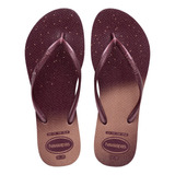 Chinelo Havaianas Slim Gloss Star Com Brilho Na Sola